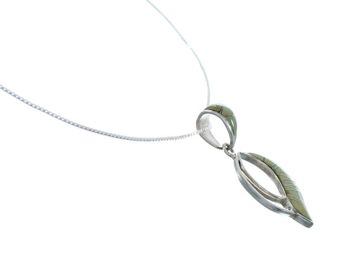 Southwest Turquoise Inlay Sterling Silver Box Chain Necklace Set JX129088